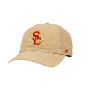 USC Trojans '47 Khaki SC Interlock Brrr Clean Up Hat